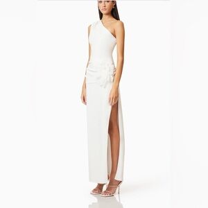 ELLIATT Janelle One Shoulder Gown In White